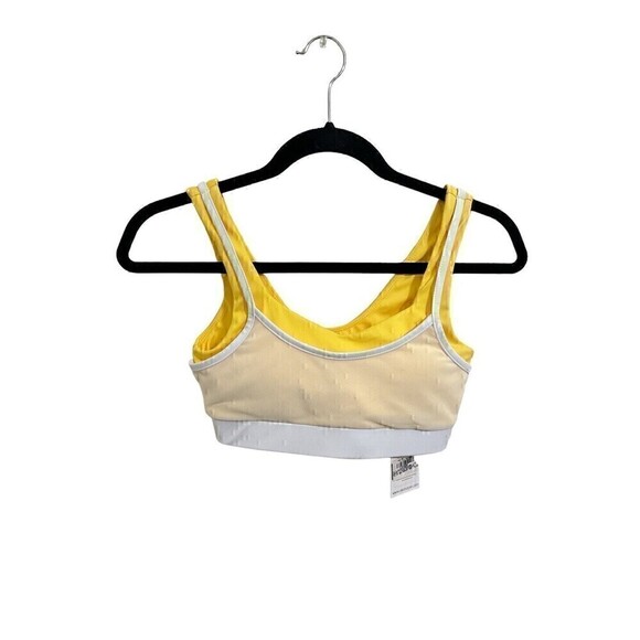 NEW Cleo Harper Sports Bra Size XS Womens Harmony Bralet Yellow With Pads Run - Picture 1 of 3